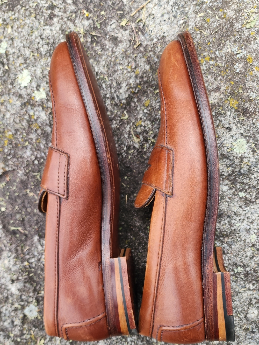 Alden Model 9696 Men's Leather Penny Loafers in Cognac size 8.5 - Picture 14 of 16